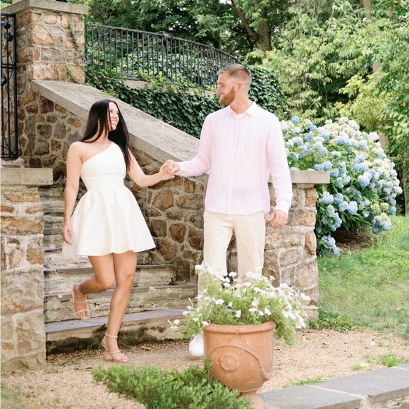 Sachin & Babi Elliana Anthropologie One Shoulder Dress size 4 - Picture 7 of 7